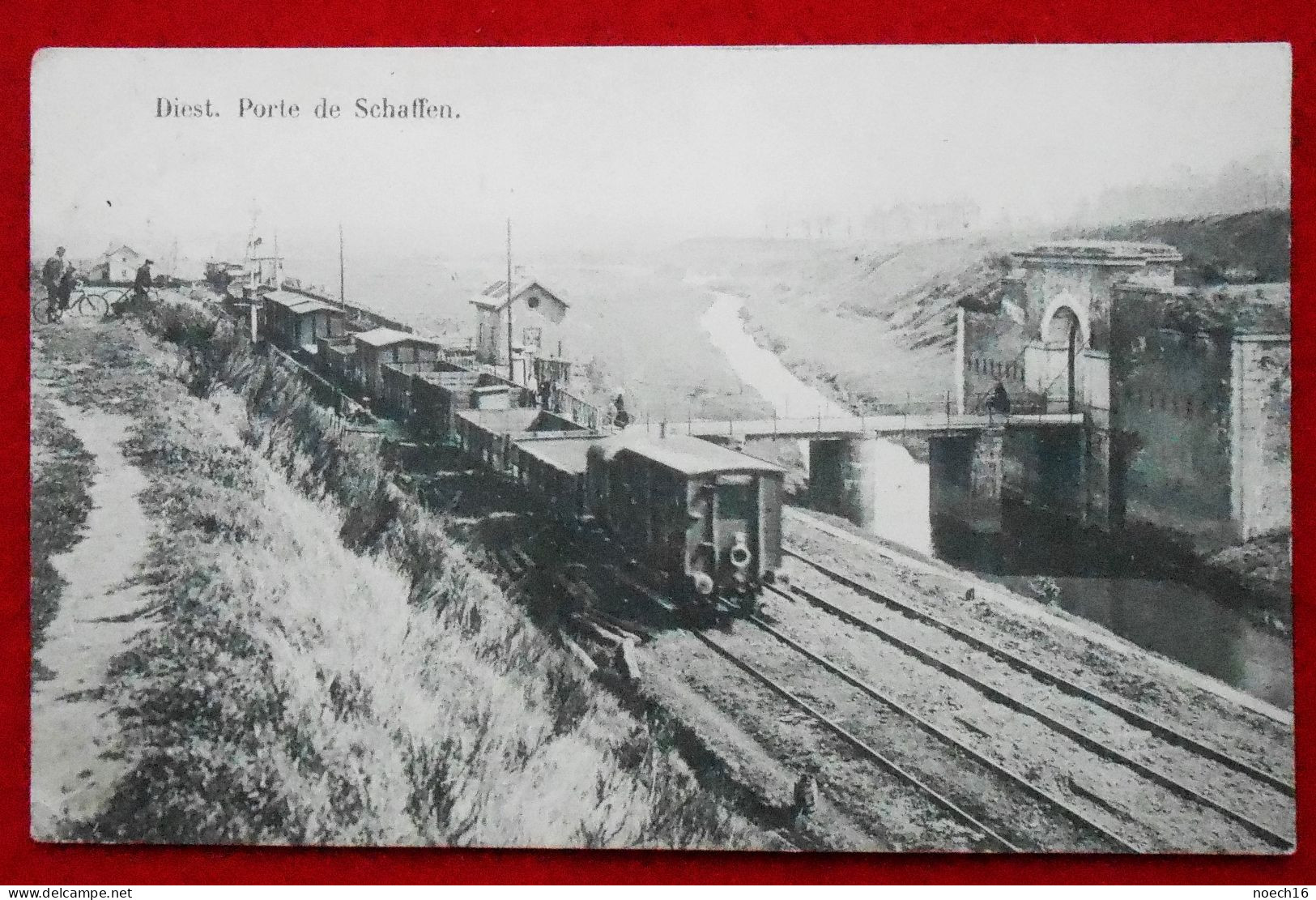 CPA 1911 Diest, Porte De Schaffen. Passage Du Train - Diest