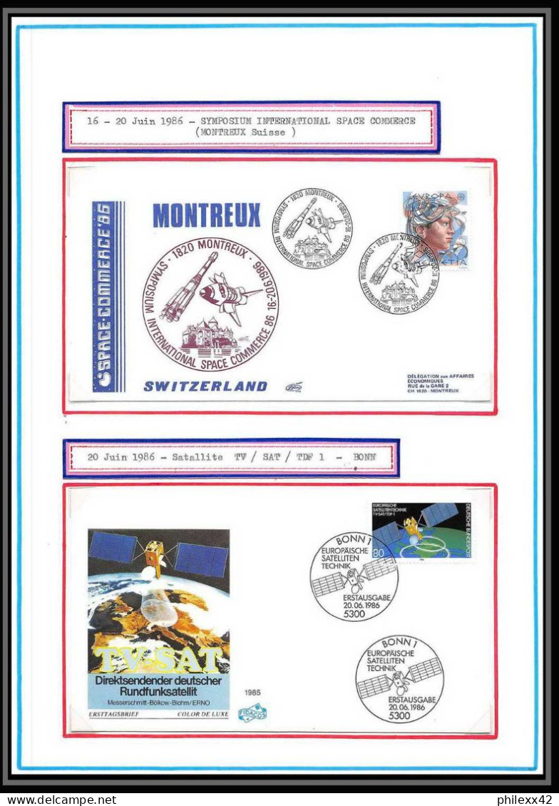 12083 20/06/1986 Satellite Symposium Suisse Allemagne (germany Bund) Espace (space Raumfahrt) Lettre (cover Briefe) - Europa