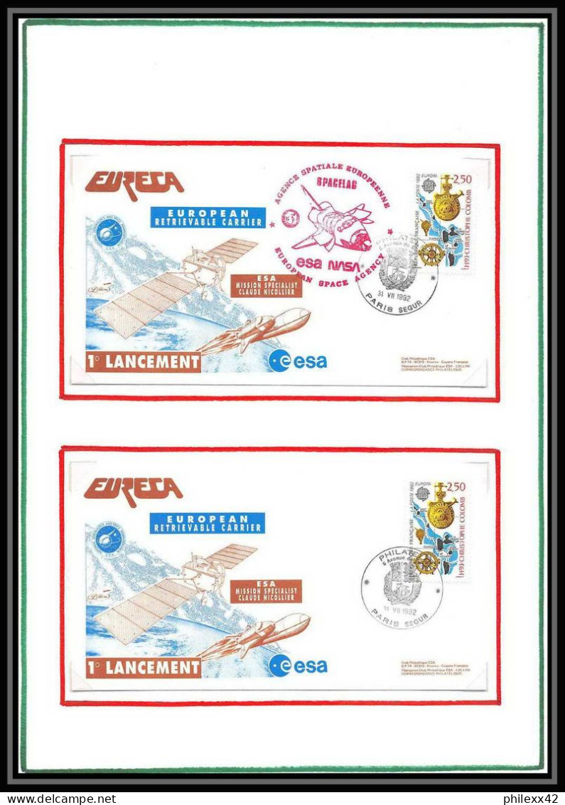 12060 Spacelab 1992 France Espace (space Raumfahrt) Lettre (cover Briefe) - Europa