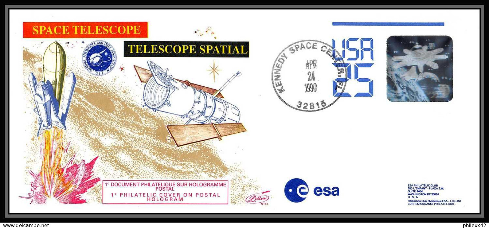 11995 Telescope Spacial 1990 USA Espace (space Telescop Raumfahrt) Lettre (cover Briefe) - Estados Unidos