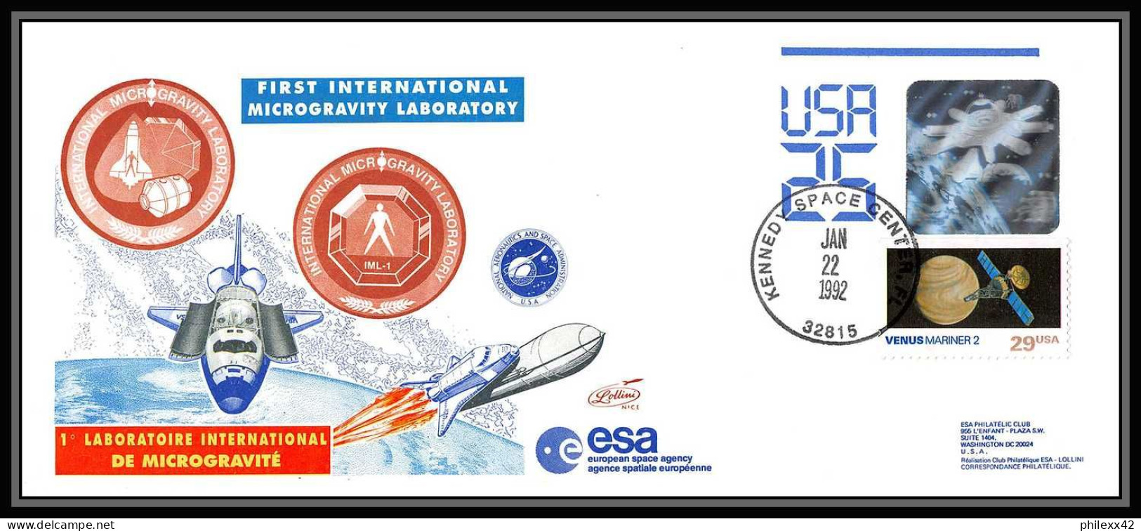 11994 Microgravite Microgravity Laboratory 1992 USA Espace (space Raumfahrt) Lettre (cover Briefe) - United States