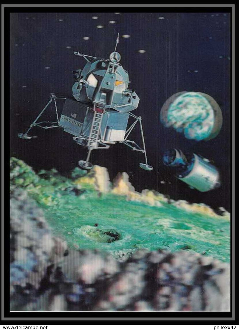11842/ Espace (space Raumfahrt) Carte Postale Geante 3d (3d Giant Postcard) 18x25 Cm Usa  - Etats-Unis