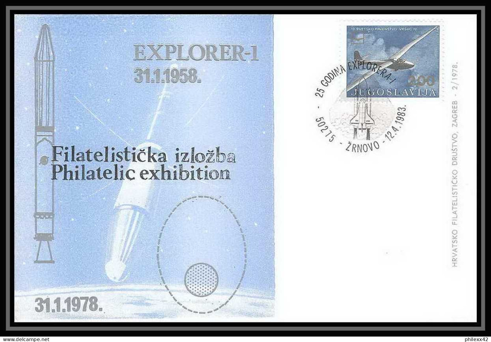 11808/ Espace (space Raumfahrt) Lettre (cover Briefe) 12/4/1983 Explorer 1 Yougoslavie (Yugoslavia) - Europe