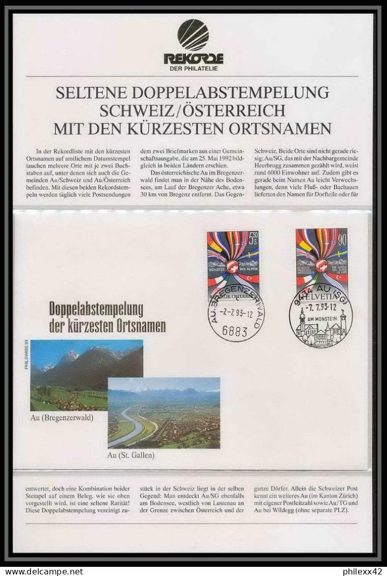 11592/ Lettre (cover) Fdc Doppelabstempelung 7/7/1993 Autriche (Austria - USA