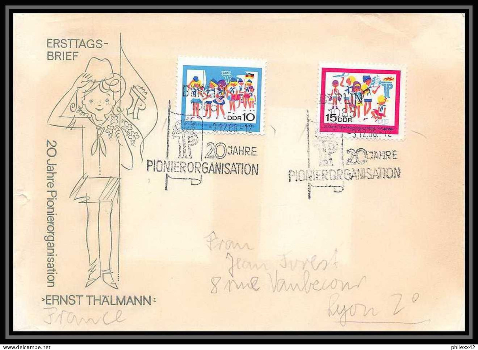 11228/ Lettre Cover Allemagne (germany DDR) 3/12/1968 Pionierorganisation - Sonstige & Ohne Zuordnung