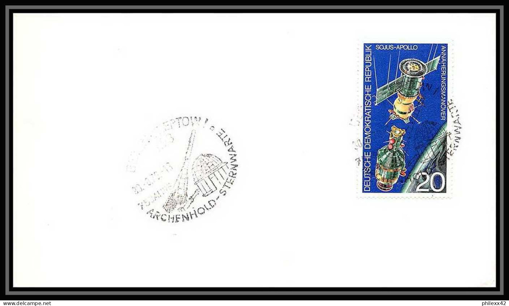 11136/ Espace (space Raumfahrt) Lettre Cover 30/8/1976 Soyuz (soyouz Sojus) Apollo Project Allemagne (germany DDR) - Europa