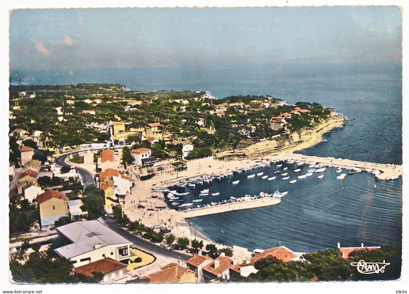 CPSM Dentelée 10.5 X 15 Bouche Du Rhône CARRY-LE-ROUET Vue Générale "aérienne"  Le Port - Carry-le-Rouet