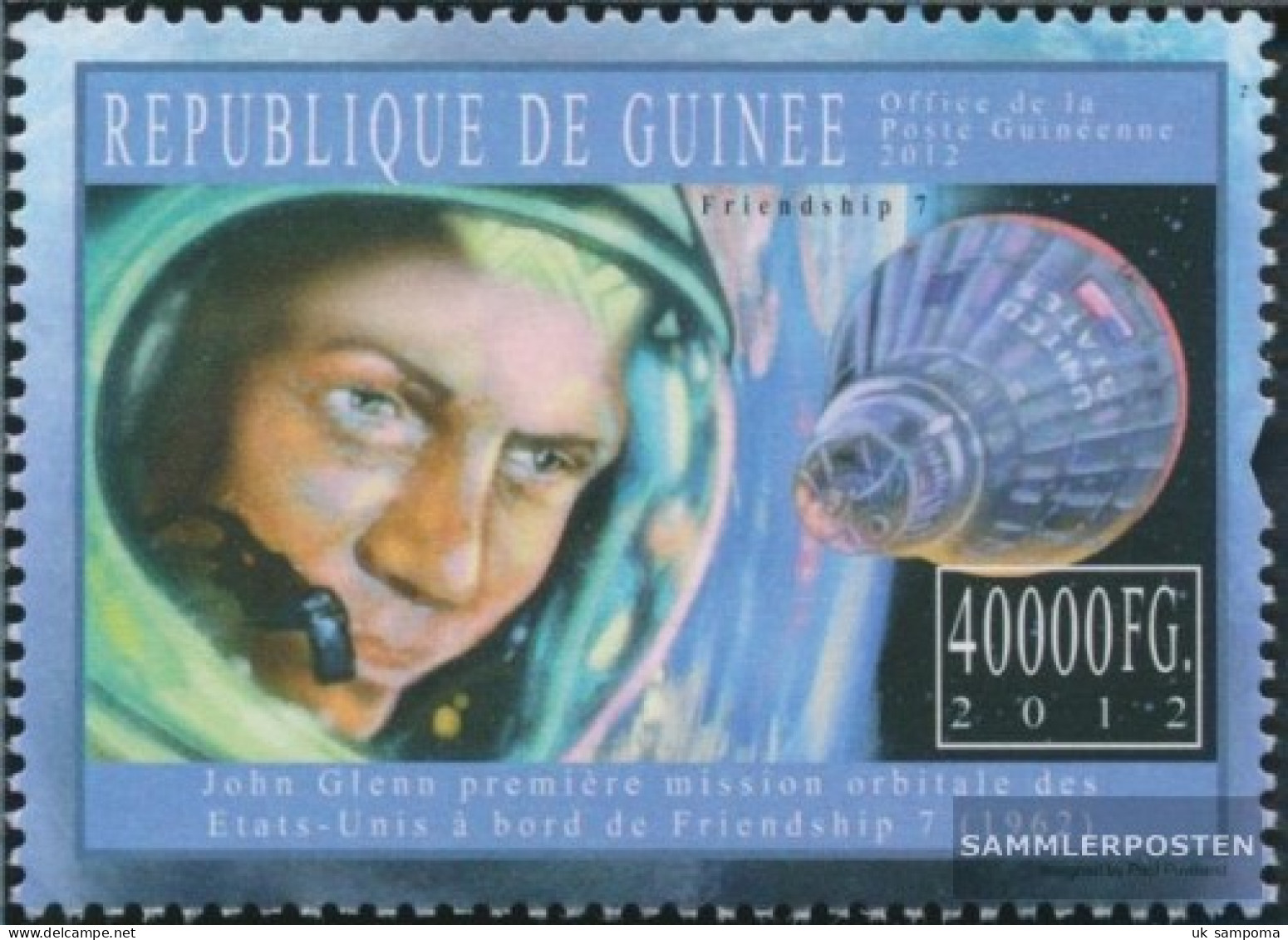 Guinea 9086 (complete. Issue) Unmounted Mint / Never Hinged 2012 John Glenn - Guinée (1958-...)