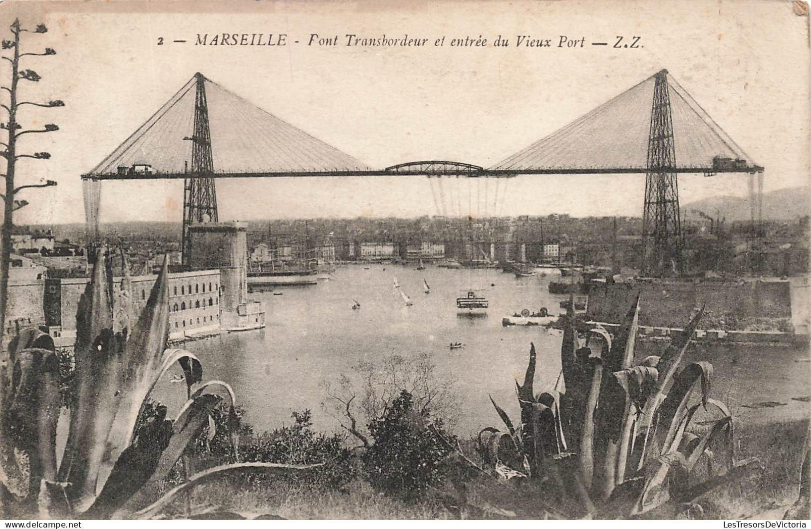 FRANCE - Marseille - Pont Transbordeur Et Entrée Du Vieux Port - Carte Postale Ancienne - Alter Hafen (Vieux Port), Saint-Victor, Le Panier