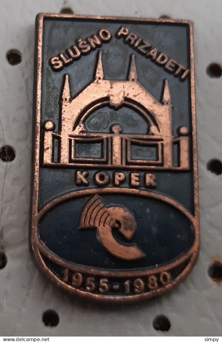 Association Of The Hearing Impaired Of Koper 1955/1980 Deaf Slovenia Pin - Medizin