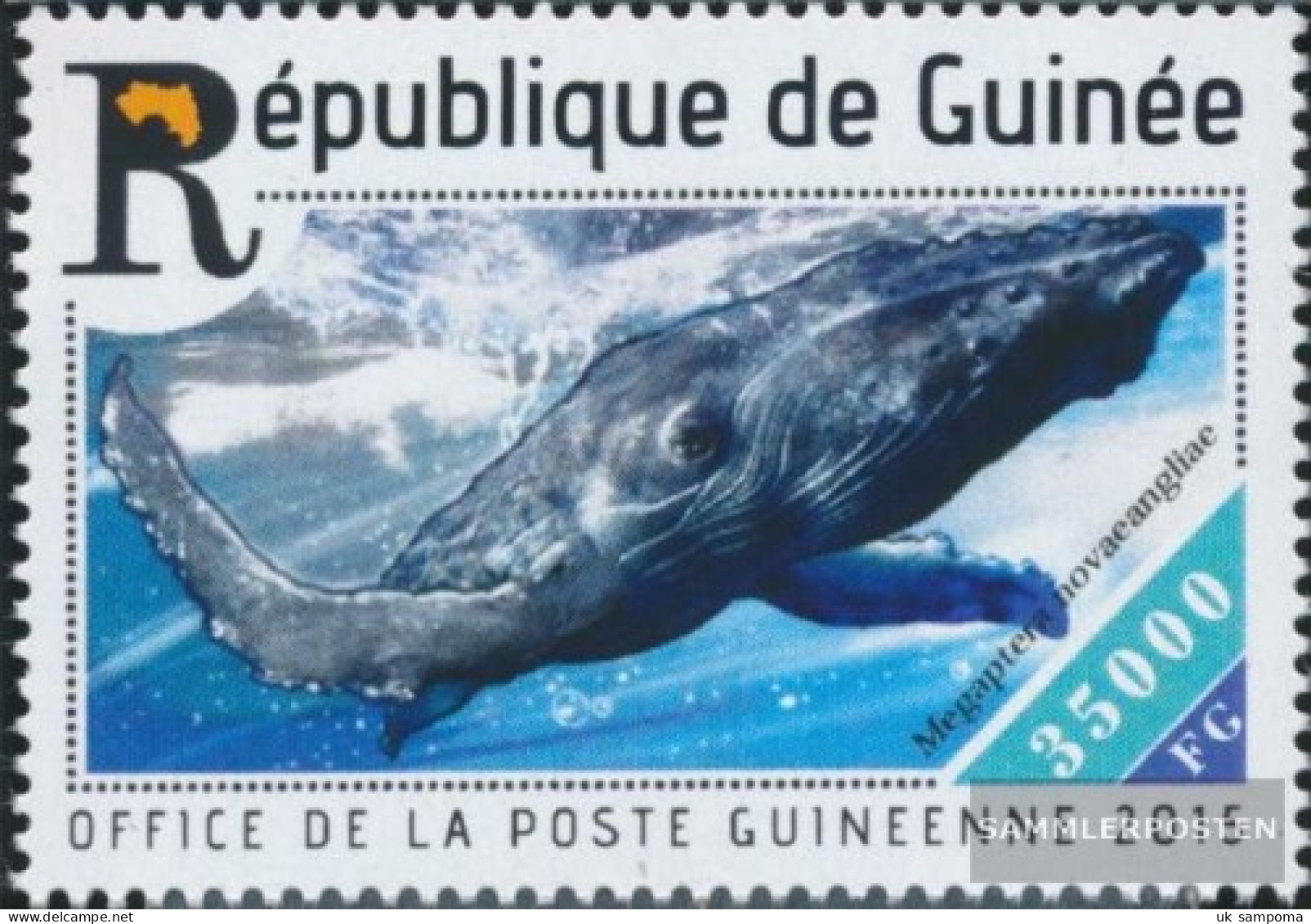 Guinea 11057 (complete. Issue) Unmounted Mint / Never Hinged 2015 Whales - Guinée (1958-...)