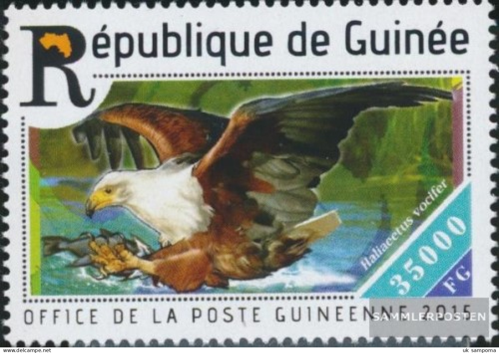 Guinea 11052 (complete. Issue) Unmounted Mint / Never Hinged 2015 Raptors - Guinée (1958-...)