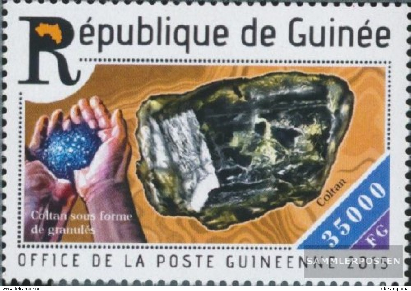 Guinea 11037 (complete. Issue) Unmounted Mint / Never Hinged 2015 Minerals - Guinée (1958-...)