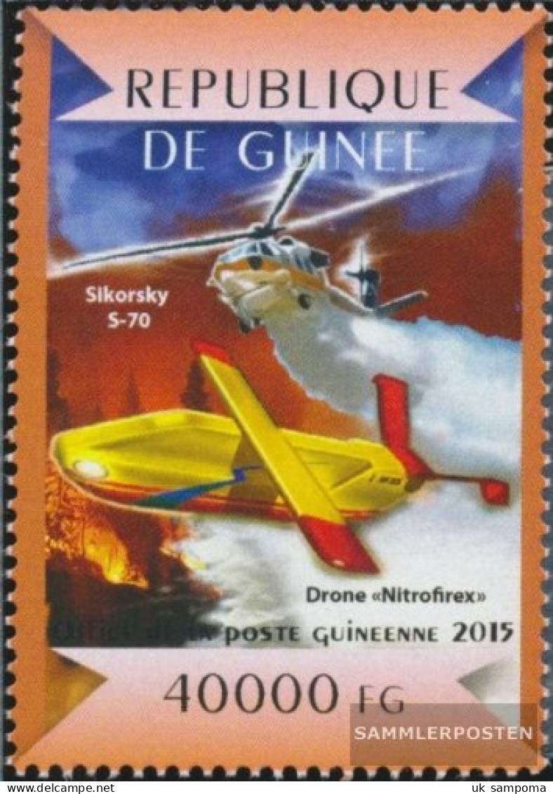 Guinea 11026 (complete. Issue) Unmounted Mint / Never Hinged 2015 Fire Fighting Out The Air - Guinea (1958-...)