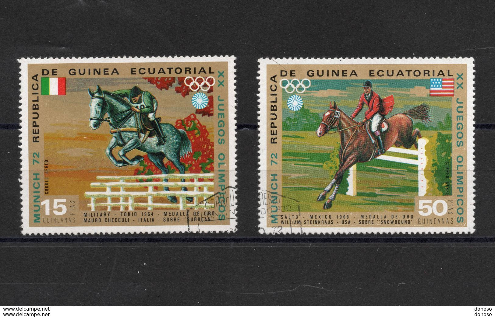 GUINEE EQUATORIALE 1972  Jeux Olympiques De Munich, équitation Yvert PA 10 Oblitéré - Guinée Equatoriale