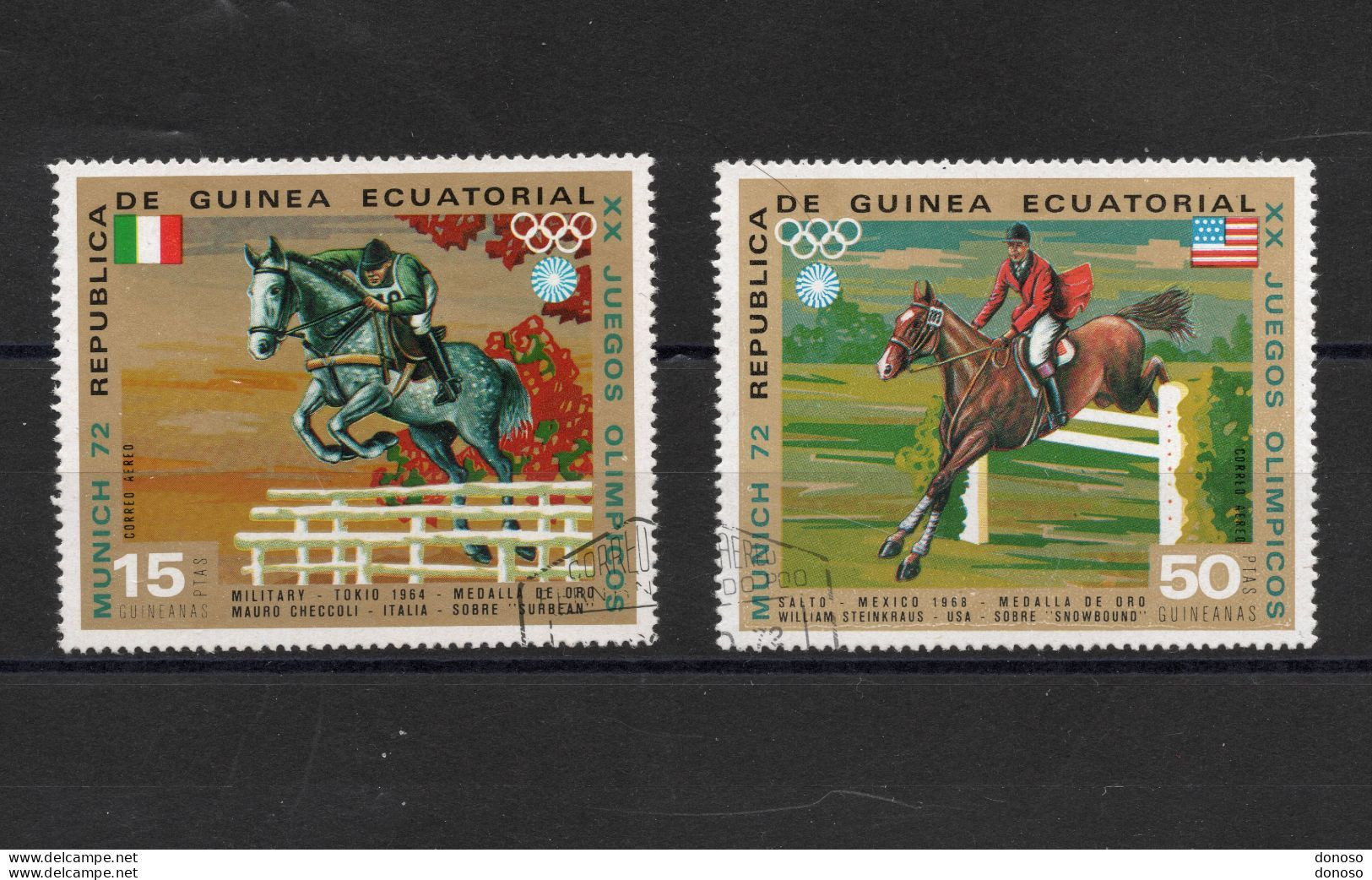 GUINEE EQUATORIALE 1972  Jeux Olympiques De Munich, équitation Yvert PA 10 Oblitéré - Equatorial Guinea