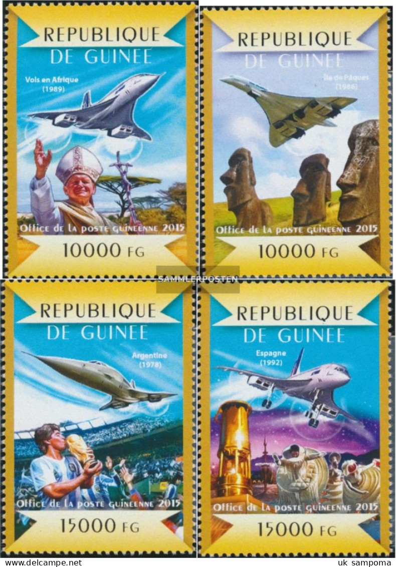 Guinea 11017-11020 (complete. Issue) Unmounted Mint / Never Hinged 2015 Concorde - Guinée (1958-...)