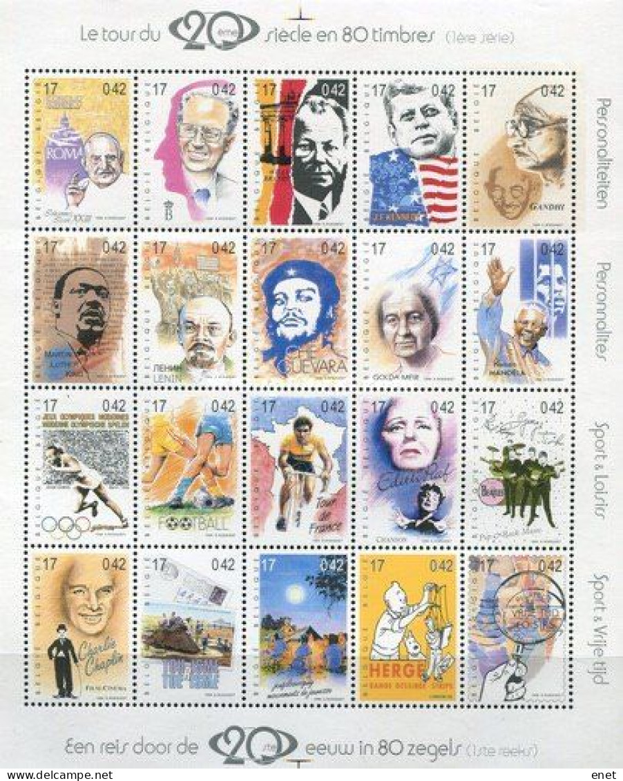 Belgie 1999 -  OBP 2858/77 - BL83 - 20e Eeuw - 2002-… (€)