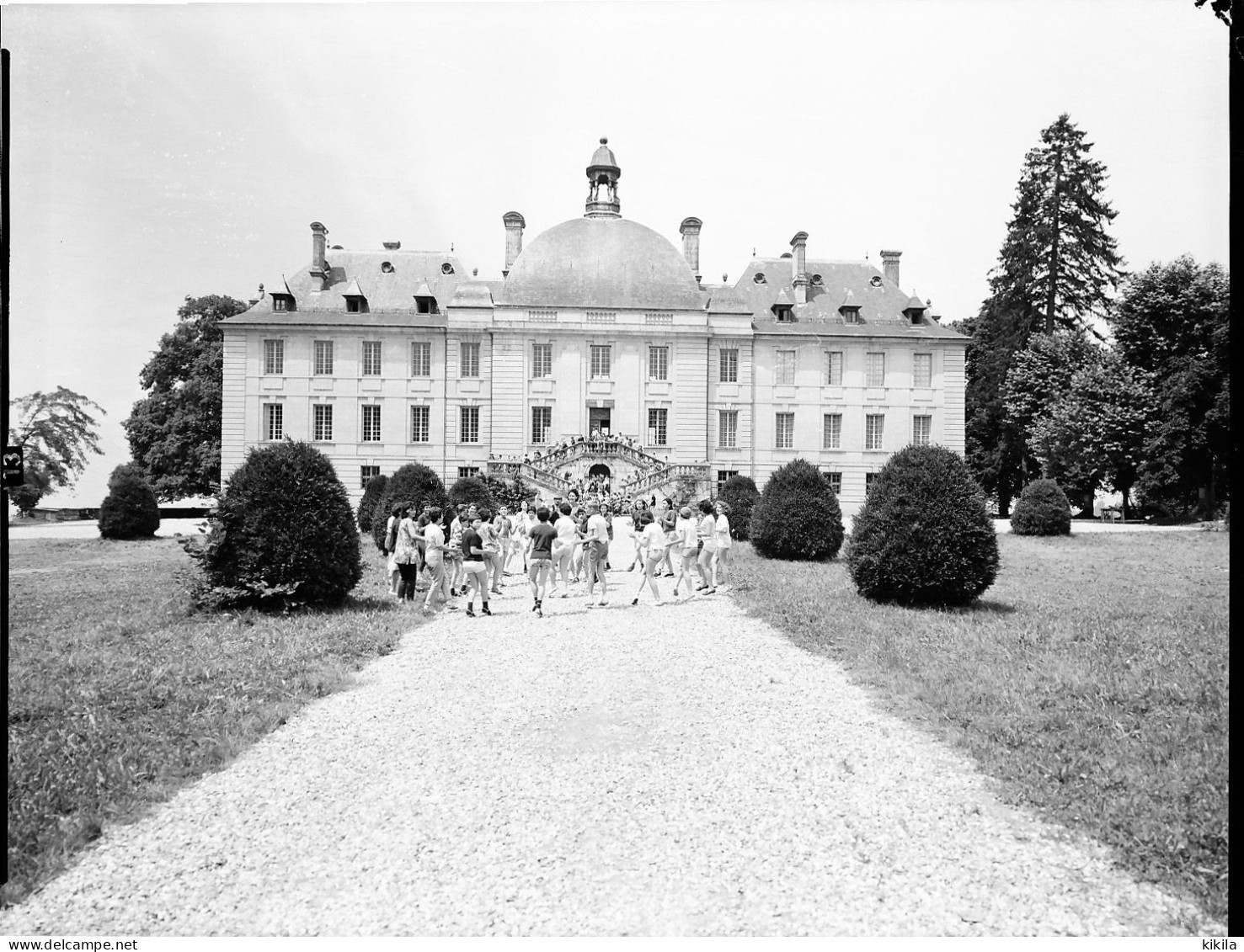 CPSM Dentelée 10.5 X 15 + Négatif     Isére  Château D'HERBEYS  Séjours De Vacances Tél. 4 à Brie Et Angonnes - Herbeys