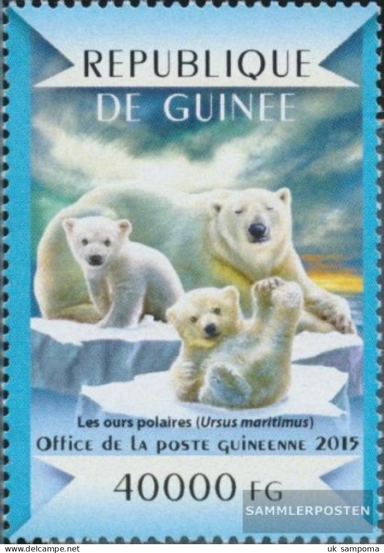 Guinea 10951 (complete. Issue) Unmounted Mint / Never Hinged 2015 Eisbären - Guinea (1958-...)