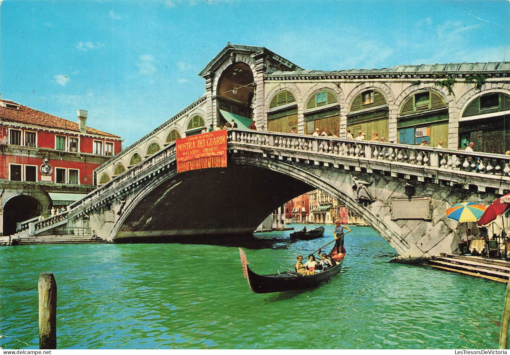 ITALIE - Venezia - Pont De Rialto - Animé - Colorisé - Carte Postale - Venetië (Venice)