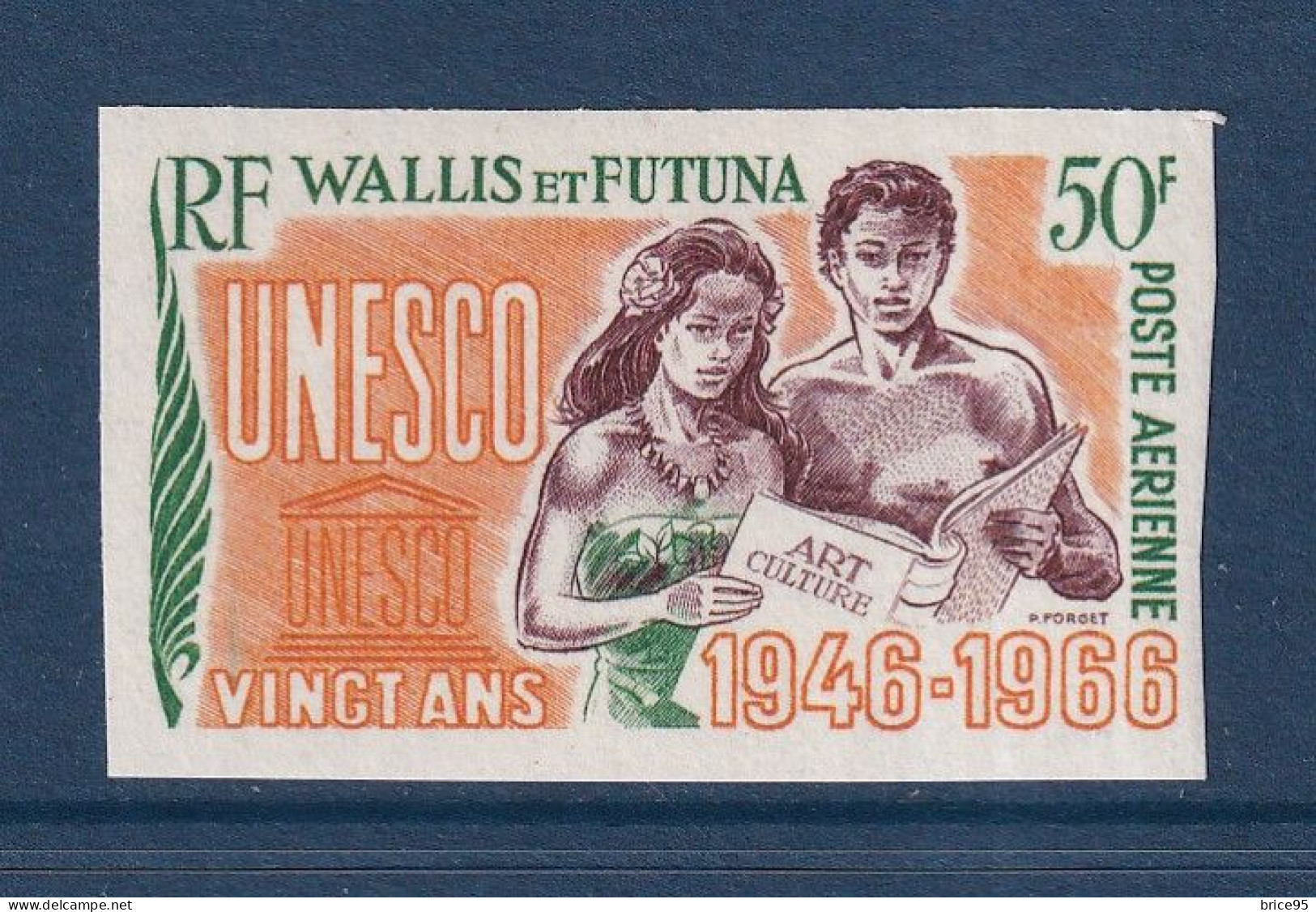 Wallis Et Futuna - YT ND PA N° 28 ** - Neuf Sans Charnière - Non Dentelé - Poste Aérienne - 1966 - Imperforates, Proofs & Errors
