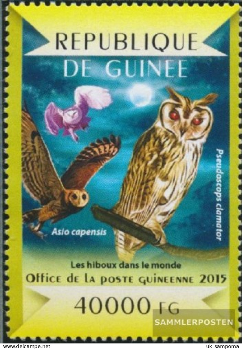 Guinea 10941 (complete. Issue) Unmounted Mint / Never Hinged 2015 Owls - Guinée (1958-...)