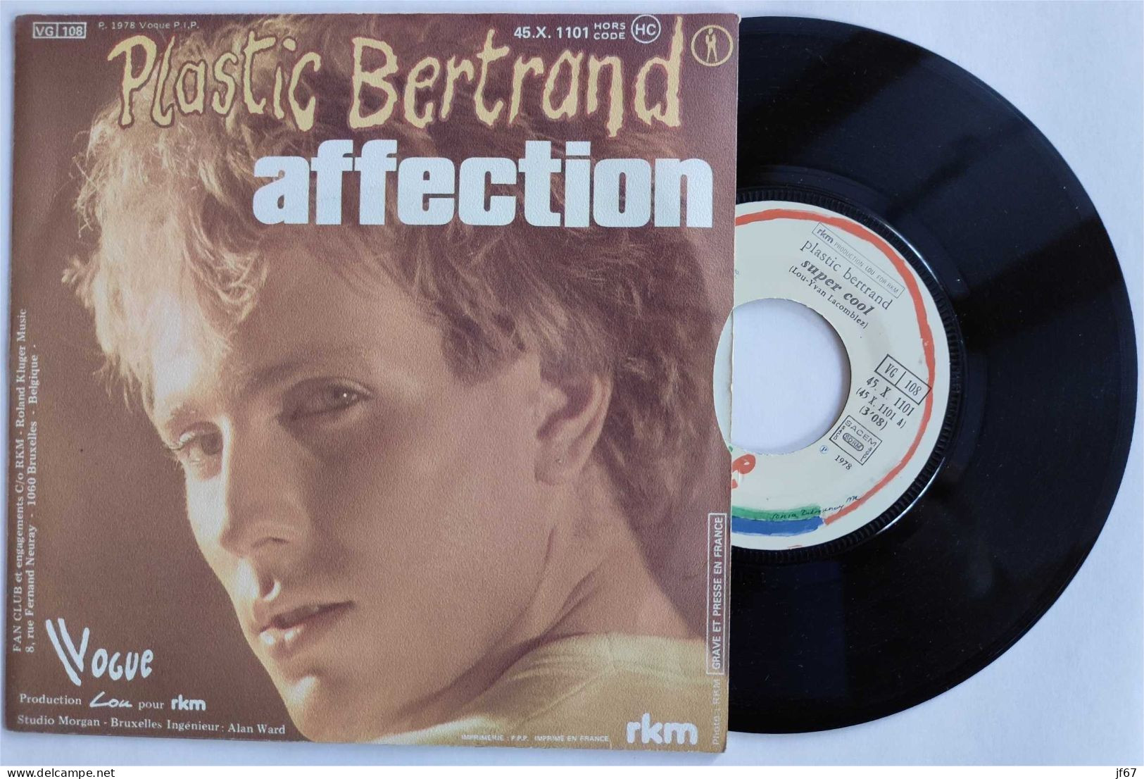 Plastic Bertrand – Super Cool (1978) Vinyle 45T - Sonstige - Franz. Chansons