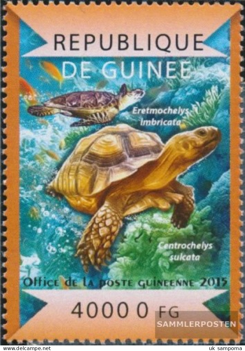 Guinea 10931 (complete. Issue) Unmounted Mint / Never Hinged 2015 Turtles - Guinée (1958-...)
