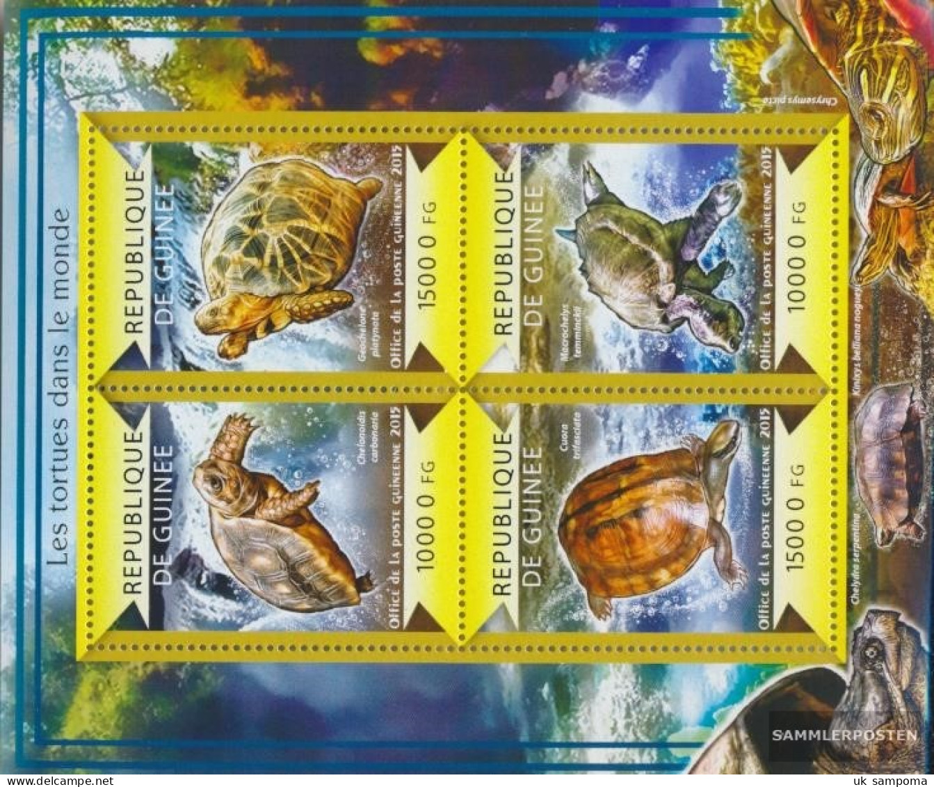 Guinea 10927-10930 Sheetlet (complete. Issue) Unmounted Mint / Never Hinged 2015 Turtles - Guinée (1958-...)