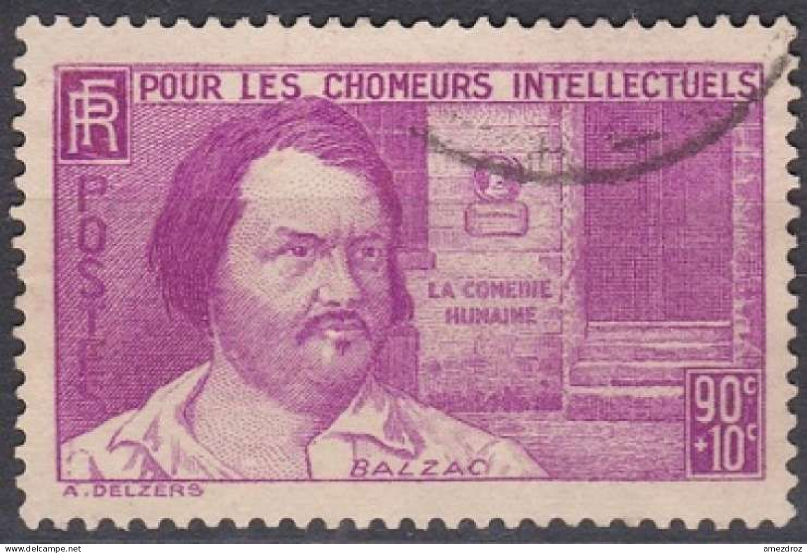 France 1940 N° 463 Pour Les Chômeurs Intellectuels Honoré De Balzac (H20) - Used Stamps