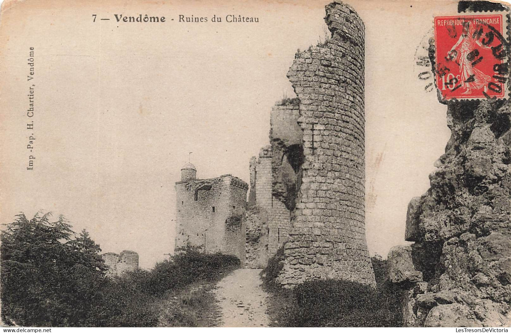 FRANCE - Vendôme - Ruines Du Château - Carte Postale Ancienne - Vendome