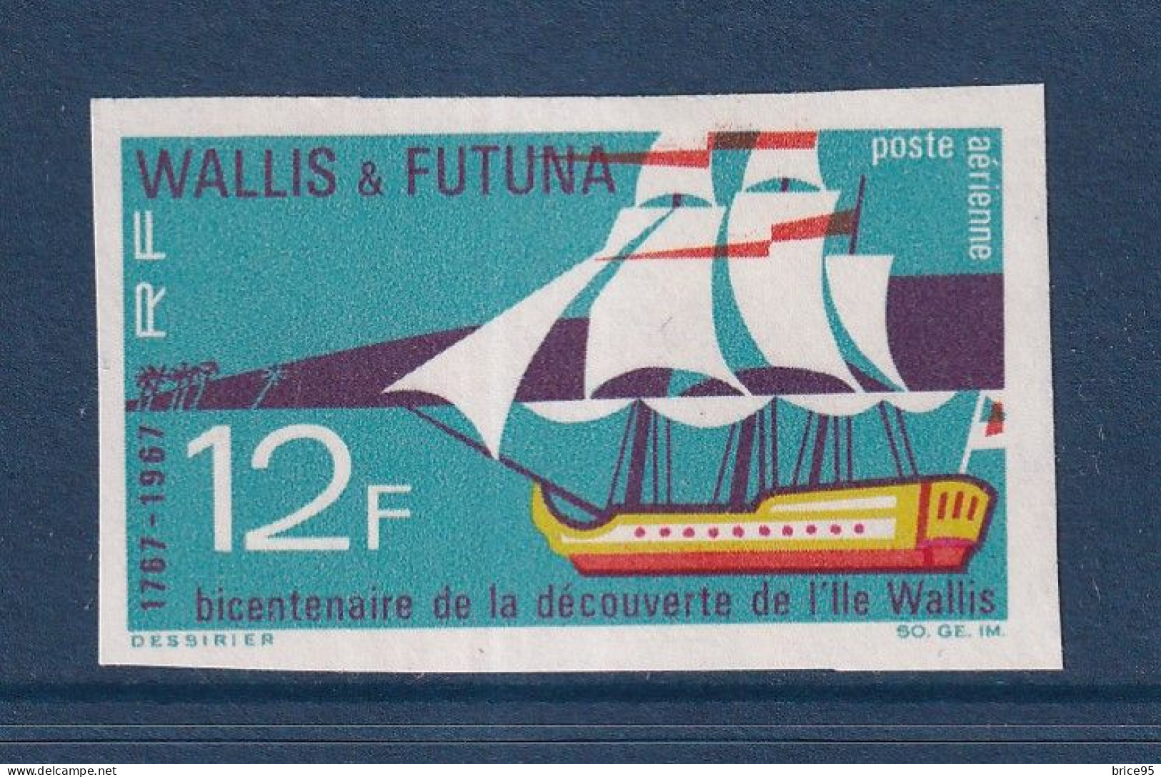 Wallis Et Futuna - YT ND PA N° 31 ** - Neuf Sans Charnière - Non Dentelé - Poste Aérienne - 1967 - Ongetande, Proeven & Plaatfouten