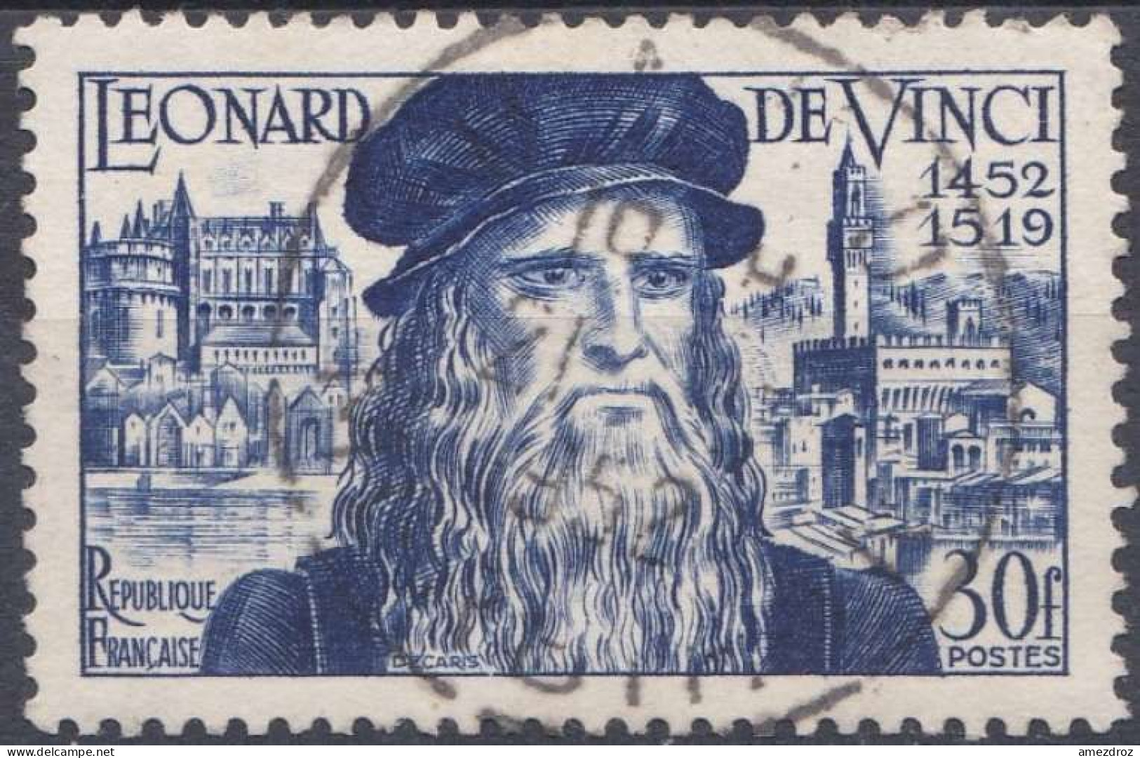 France 1952 N° 929 Léonard De Vinci (J5) - Used Stamps