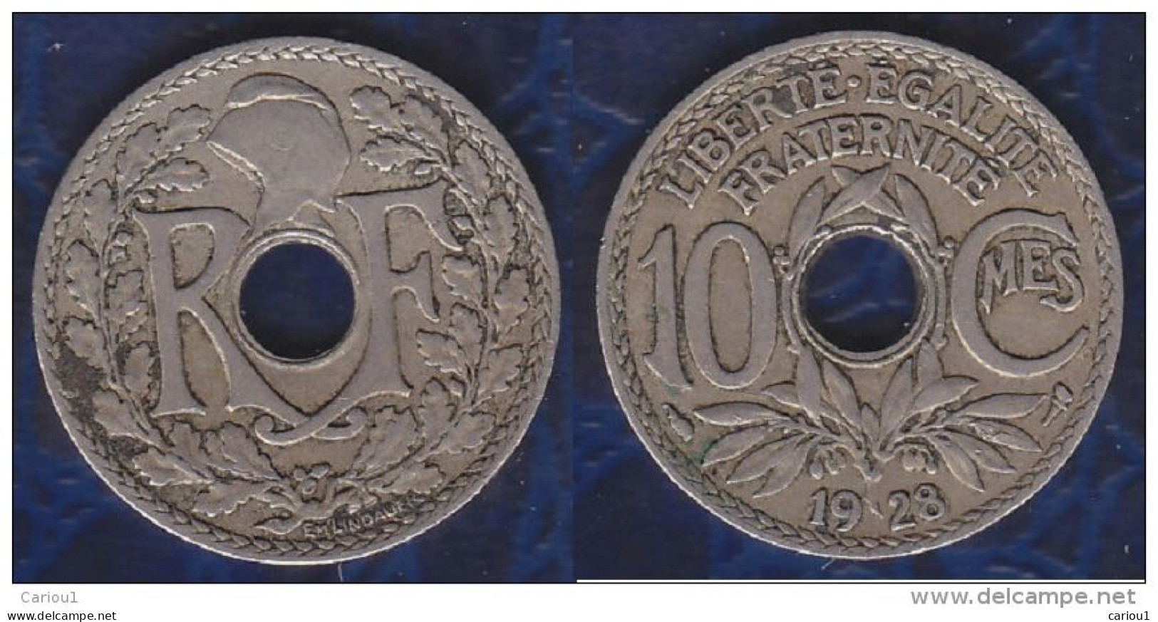 C1 France 10 CTES Lindauer 1928 ANNEE RARE - 10 Centimes