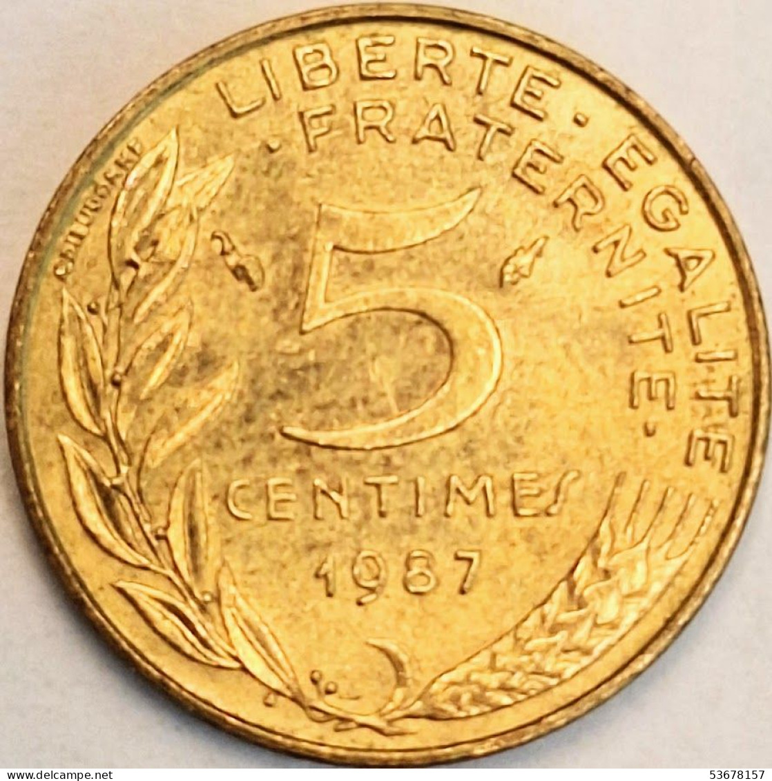 France - 5 Centimes 1987, KM# 933 (#4204) - 5 Centimes