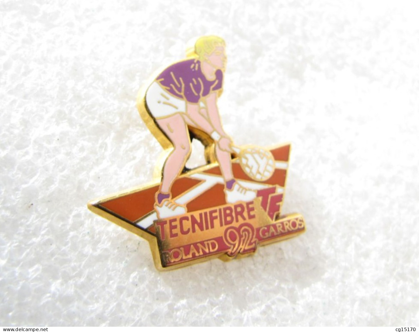 PIN'S   TENNIS  ROLAND GARROS  92  TECHNIFIBRE  ARTHUS BERTRAND - Tenis