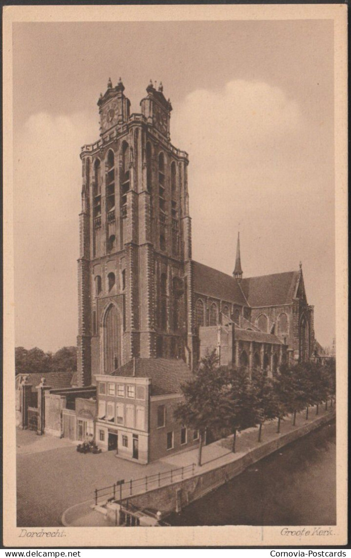 Groote Kerk, Dordrecht, 1927 - Van Der Weg Briefkaart - Dordrecht