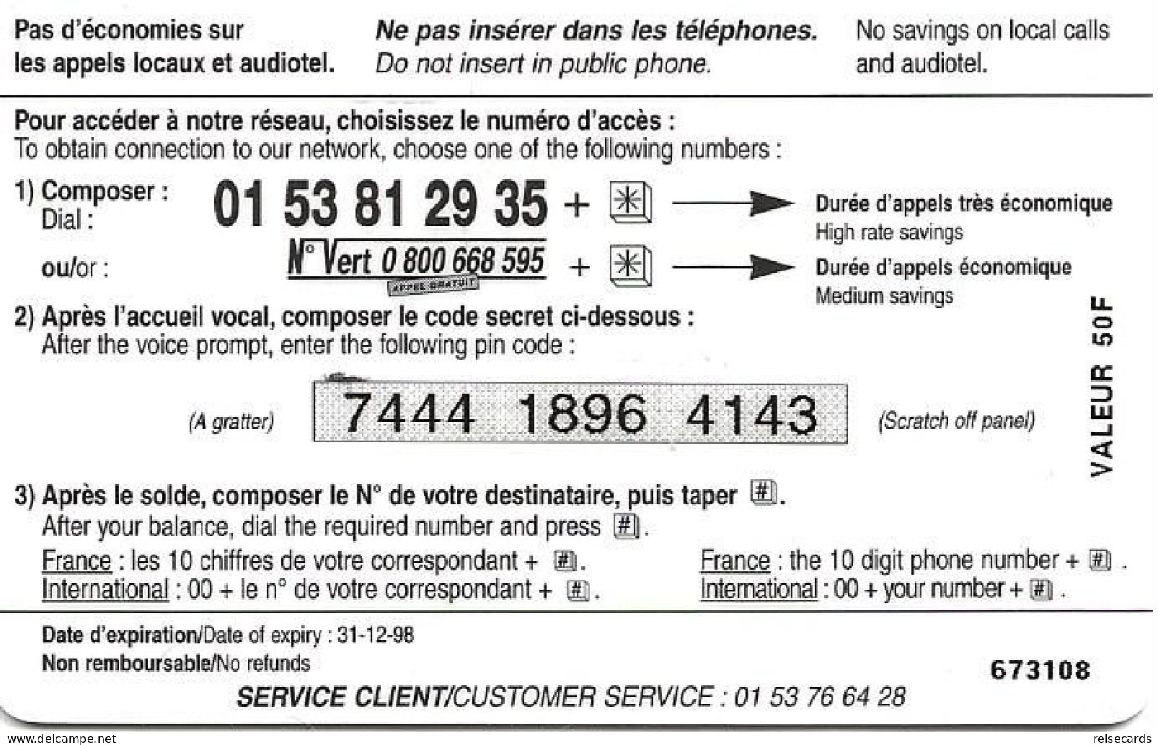 France: Prepaid Global Callpoint - Other & Unclassified