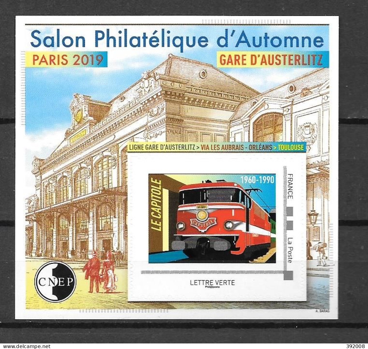 2019 - 81**MNH - Gare D'Austerlitz - Train Le Capitole - CNEP
