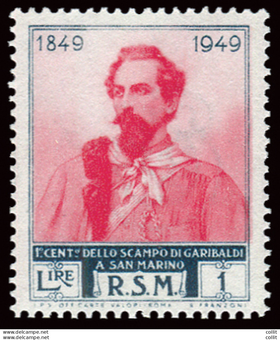 Garibaldi Lire 1 Filigrana Ruota III - Unused Stamps