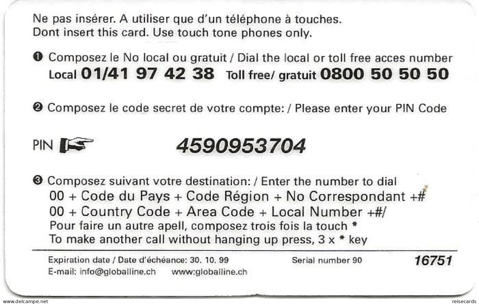 France: Prepaid Global Line - Other & Unclassified