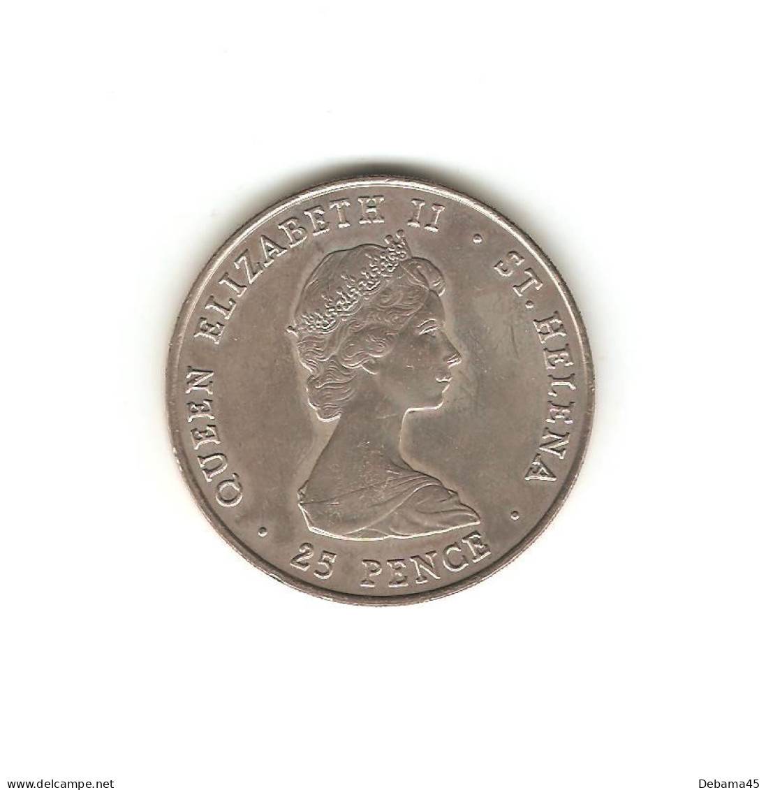 625/ SAINTE-HELENE : Elizabeth II : 25 Pence 1981 (copper-nickel - 28,05 Grammes) Prince Charles Et Lady Diana - Sint-Helena