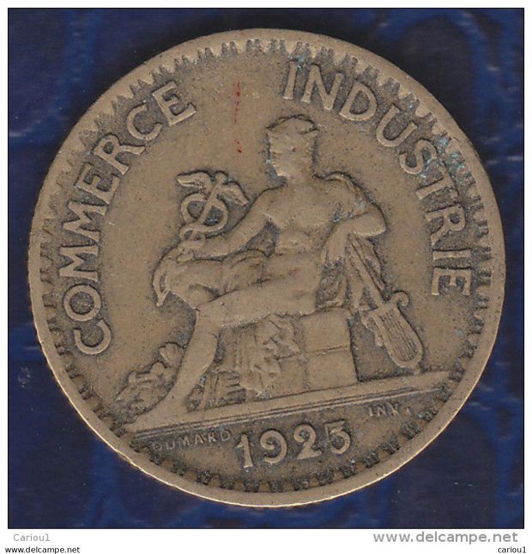 C1 France 1 FRANC CHAMBRES DE COMMERCE Domard 1925 VARIANTE Virgule Sur 5 - 1 Franc