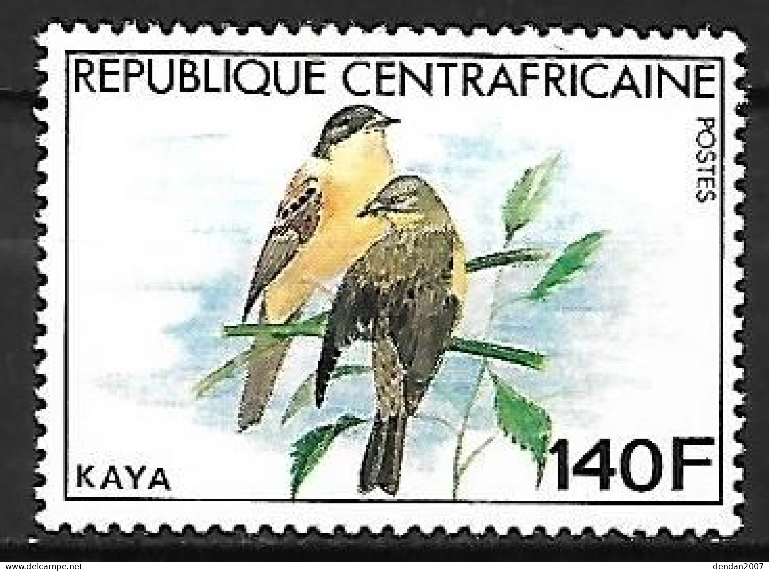 Central Africa - MNH ** 1981 :  Black-headed Bunting    Emberiza Melanocephala + Emberiza Hortulana - Songbirds & Tree Dwellers