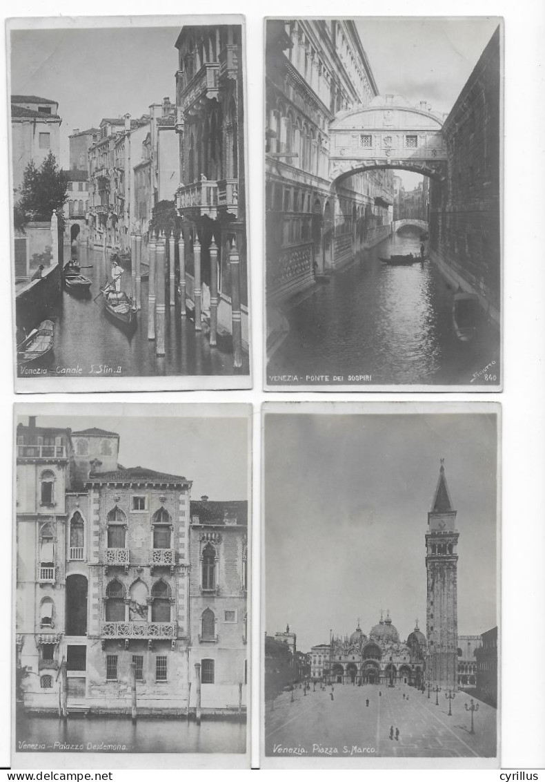 LOT DE 4 CPA  -VENEZIA - VENISE - Venezia (Venice)