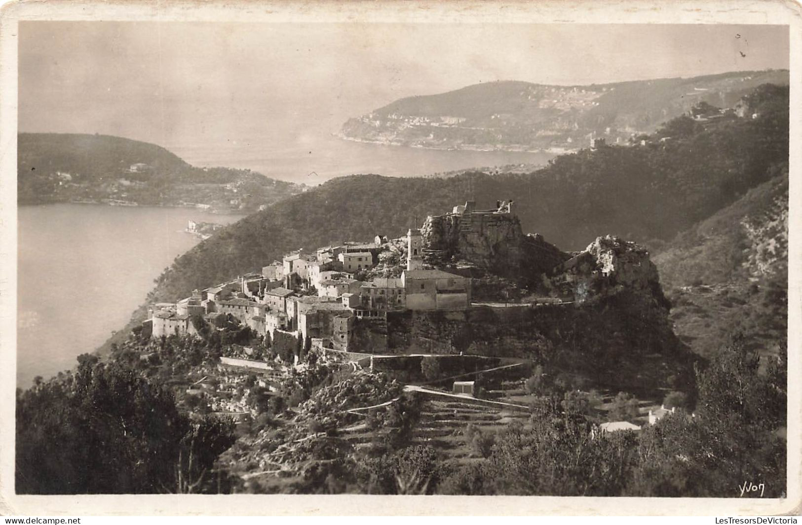 FRANCE - Èze - Vue Générale Du Village - Carte Postale Ancienne - Eze