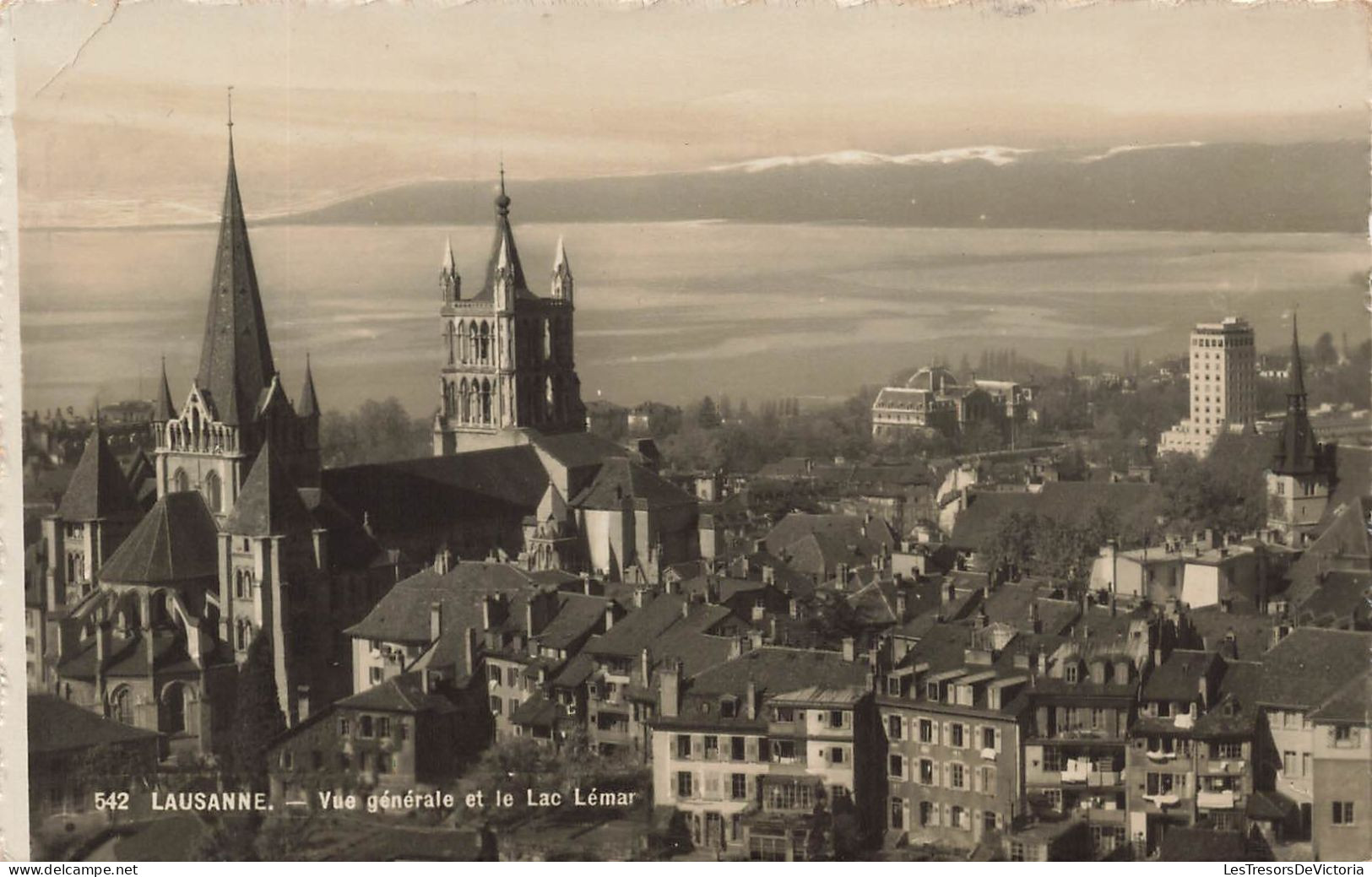SUISSE - Lausanne - Vue Générale Et Le Lac Lémar - Vue Sur Une Partie De La Ville - Carte Postale Ancienne - Lausanne
