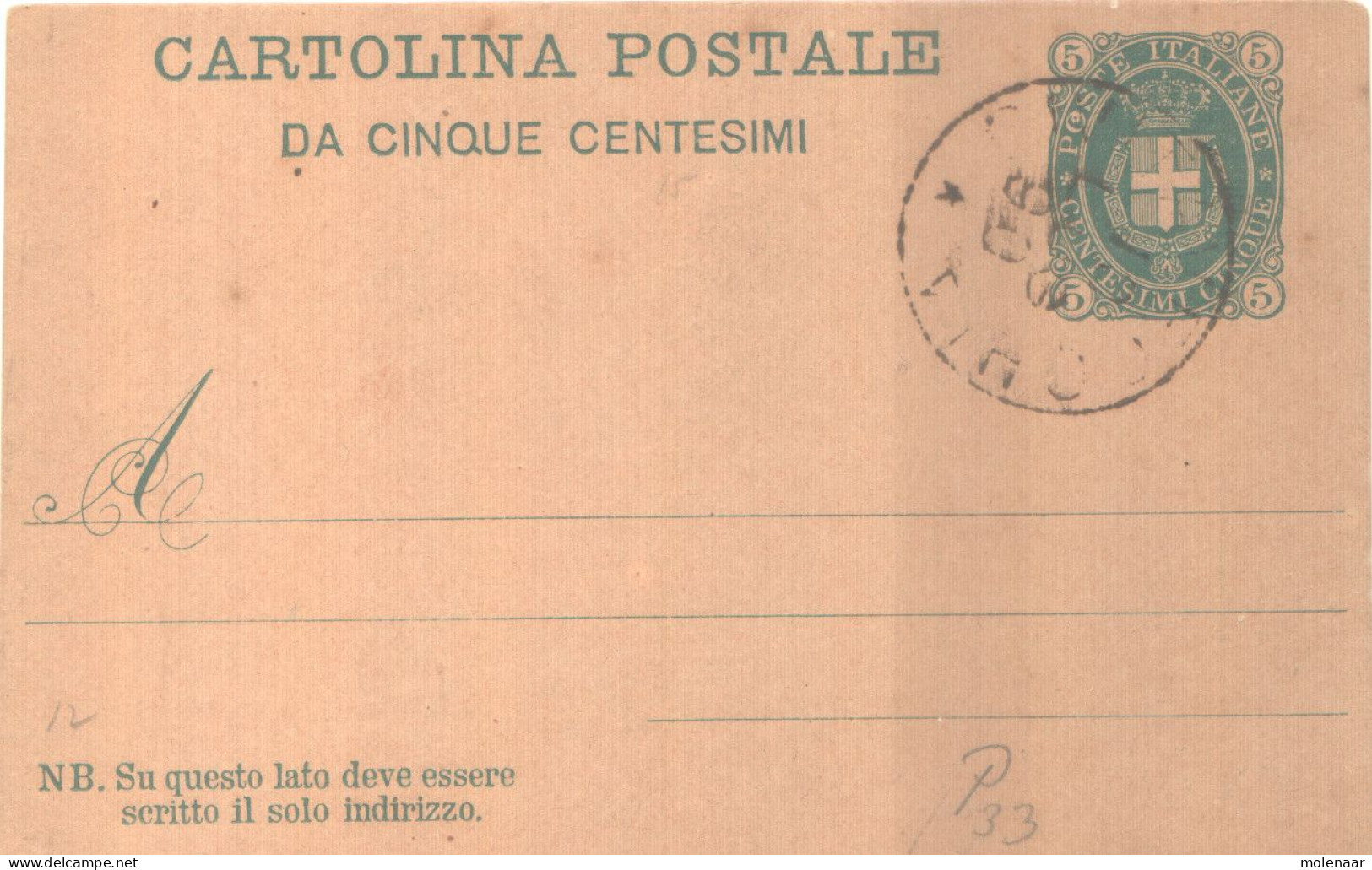 Postzegels > Europa > Italië > 1946-.. Republiek > Postwaardestukken Briefkaart (16766) - Postwaardestukken