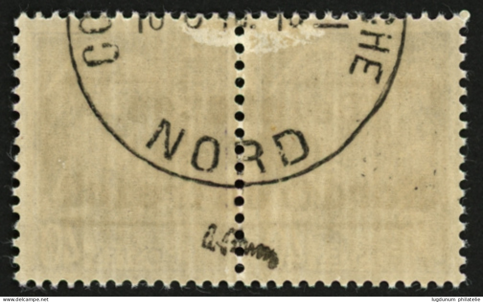 GUERRE - COUDEKERQUE : 40c (n°8) Neuf * (oblitération COUDEKERQUE Partielle Au Verso).  Cote 650€. Signé BRUN. Superbe. - War Stamps